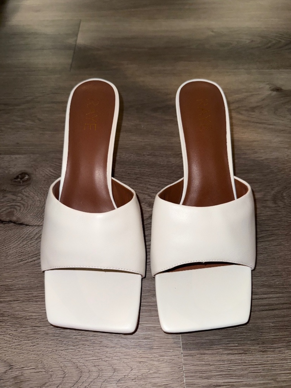 Raye white heels sz 8.5